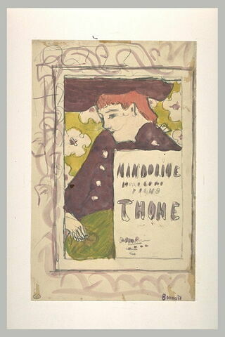 Projet de couverture pour 'Mandoline, morceaux de piano de Thomé', image 2/2