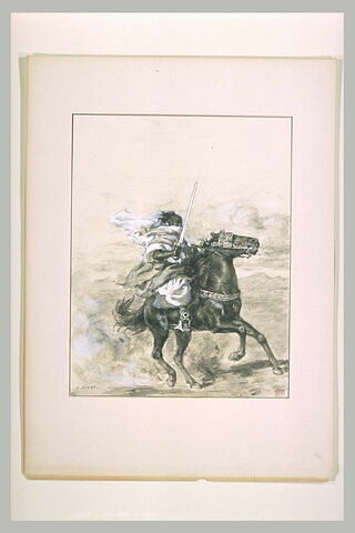 Antar galope sur son cheval Abjar
