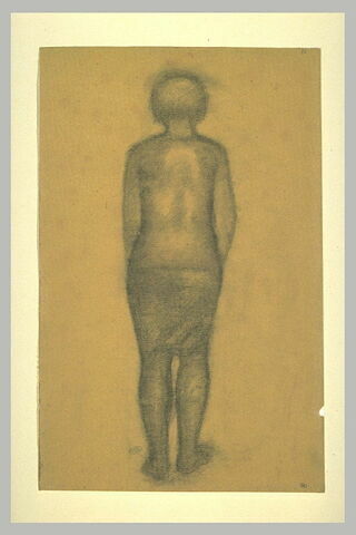 Femme à demi nue, vue de dos
