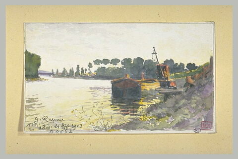 La Seine à Athis en 1903, image 2/3