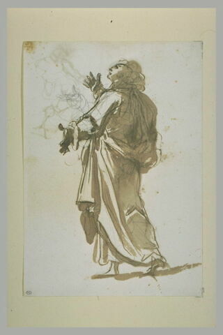 Homme debout, drapé, se dirigeant vers la gauche: saint Jean (?), image 2/2