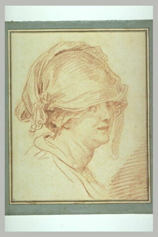 Tête de femme au chapeau voilé, image 2/3