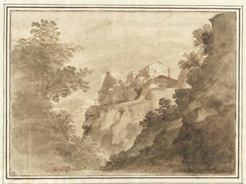 Vue de Tivoli, près de la cascade