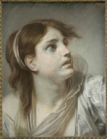 Jeune fille exprimant l'effroi., image 1/5