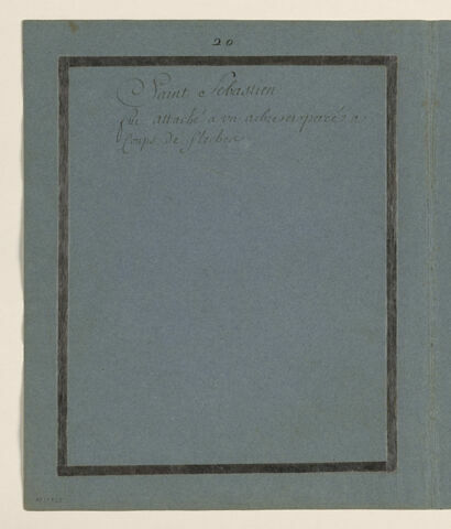 Annotation mansucrite : 'saint Sébastien', image 1/2