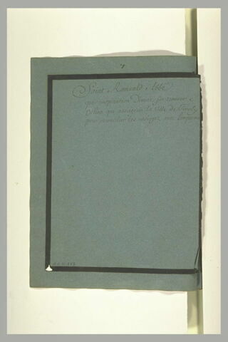 Annotation manuscrite : 'saint Romuald abbé...', image 2/2