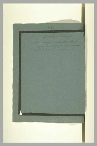 Annotation manuscrite : 'saint Benoît Daniane...', image 2/2