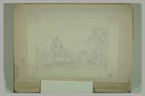 Bâteaux sur une mer agitée, image 1/1
