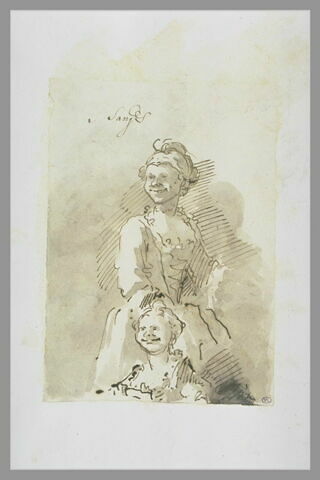 Portrait d'une femme souriante et reprise  de la tête, image 1/1