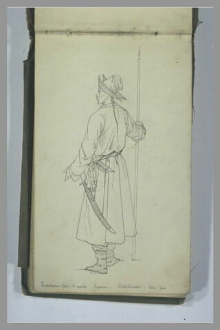 Un guerrier tatar armé d'un sabre et d'une lance, image 1/1