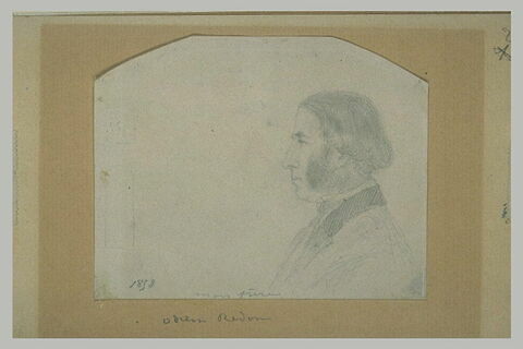 Portrait de Bertrand Redon, en buste, de profil