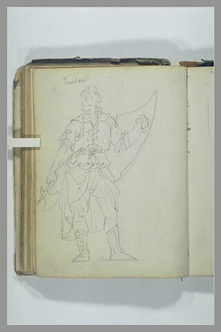Un tatar portant un bouclier