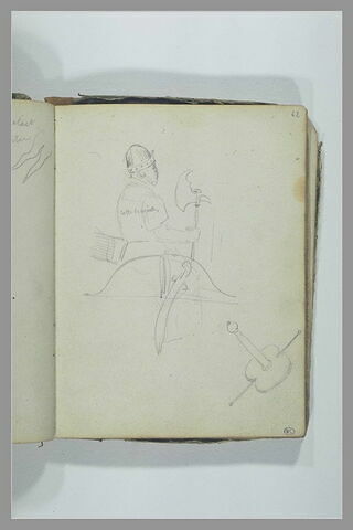 Un cavalier armé ; un bicorne ; un pommeau d'épée, image 1/1