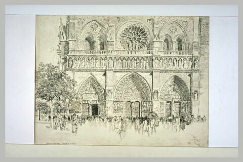 Paris, cathédrale Notre-Dame : les portails de la façade occidentale
