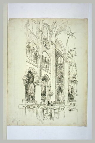 Paris, cathédrale Notre-Dame : la nef et le transept, image 1/1