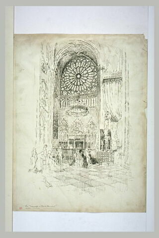 Paris, cathédrale Notre-Dame : le transept sud