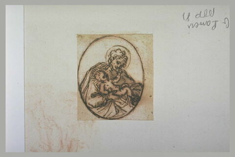 Vierge à l'Enfant dans un médaillon, image 1/1