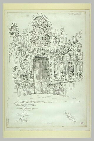 Reims, portail ouest de la façade occidentale de la cathédrale