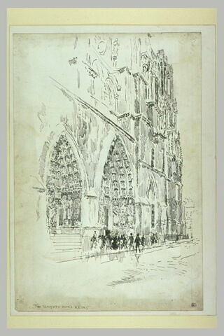 Reims, les portails de la façade nord de la cathédrale, image 1/1