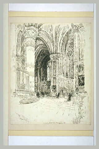 Reims, le déambulatoire de la cathédrale