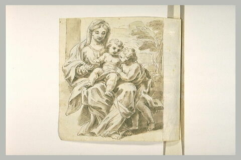 La Vierge à l'Enfant et le petit saint Jean, image 1/1