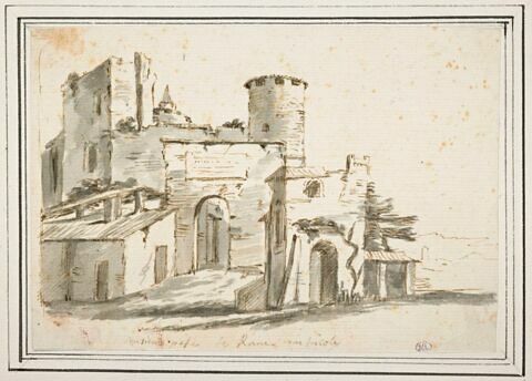 Porte fortifiée aux abords de Rome, image 1/2