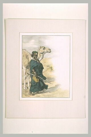 Tête et avant-corps d'un chameau et une esclave, image 1/1