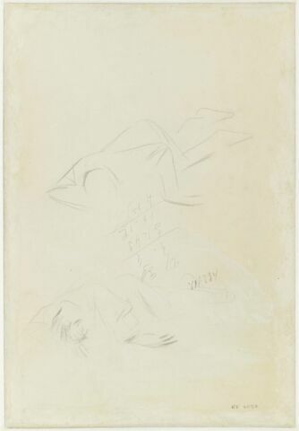 Croquis d'un homme à terre, image 1/2