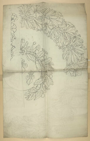 Broderie de la voussure du baldaquin du trône de Louis XVIII, image 1/1