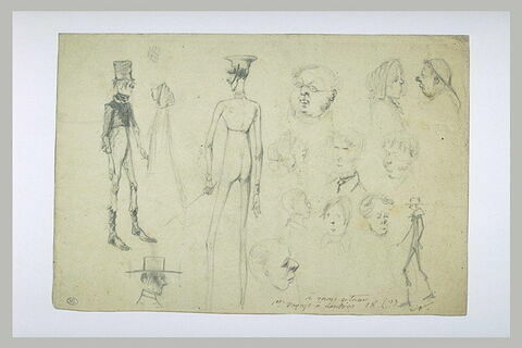 Feuille de croquis caricaturaux, image 2/2