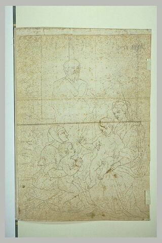 Sainte Famille avec sainte Elisabeth et saint Jean-Baptiste enfant, image 2/2