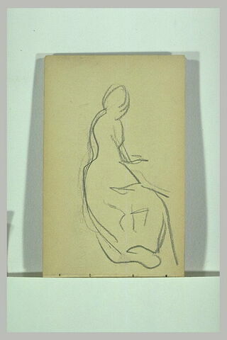 Silhouette de femme tournée vers la droite, image 2/2