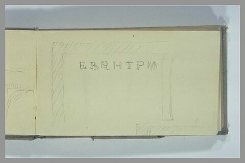 Entablement et lettres