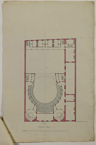 Paris, Projet de Théâtre sis entre les rues de Valois et des Bons-Enfants, image 1/1