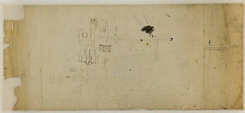 Paris, Hôtel de Montesson : élévation sur la cour, petits plans, élévations, image 2/2