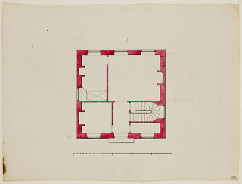 Paris, Hôtel de Saint-Prix : plan du rez-de-chaussée, image 1/1