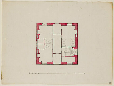 Paris, Hôtel de Saint-Prix : plan du premier étage, image 1/1