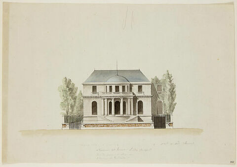 Paris, Hôtel de Chavin : élévation principale sur le boulevard, image 1/1
