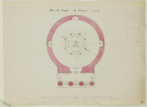 Couvray, Temple : plan, image 1/1