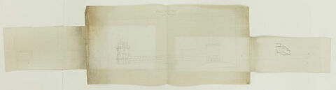 Couvray, bergerie : élévation et plan, image 1/2