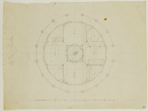 Maison circulaire : plan du rez-de-chaussée, image 1/1