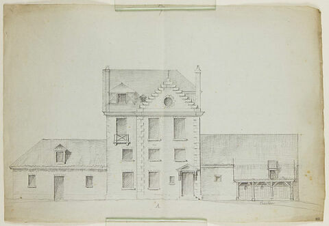 Ferme ornée : élévation longitudinale, image 1/1
