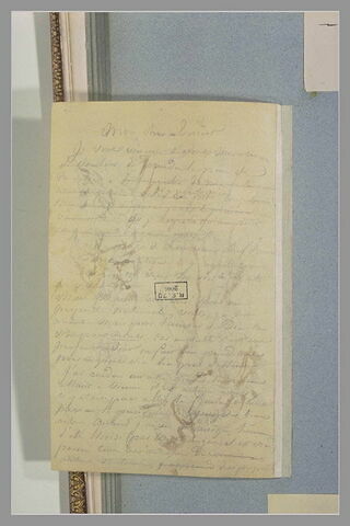 Lettre manuscrite, image 1/1