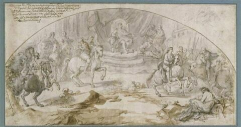 L'Infant don Carlos recevant les présents de la ville de Florence 24 avr1732