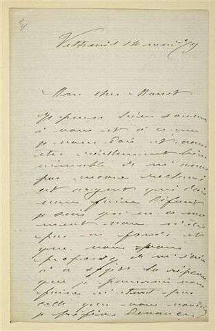 14 mai 1879, Vétheuil, à Edouard Manet