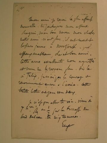 (Juillet 1834), sans lieu, à Jean-Baptiste Pierret