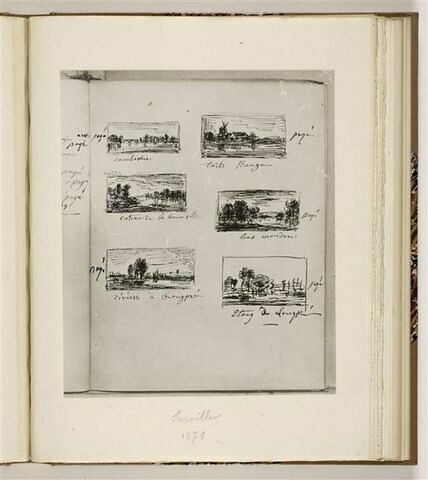 Copie du carnet de ventes de Daubigny (1871-1873), image 2/2