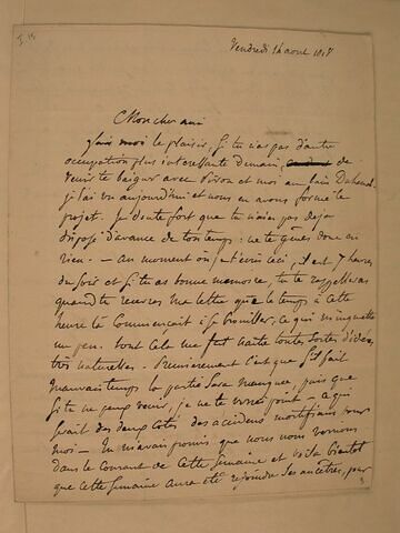 16 août 1818, sans lieu, à J.B. Pierret