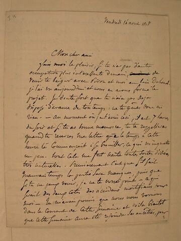 16 août 1818, sans lieu, à J.B. Pierret, image 1/3