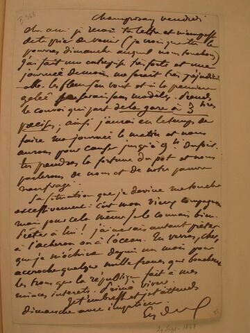 (29 septembre 1848), Champrosay, à J.B. Pierret